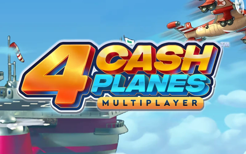 Mira los aviones de combate sobrevolando un portaaviones en 4 Cash Planes Multiplayer de Bet365.