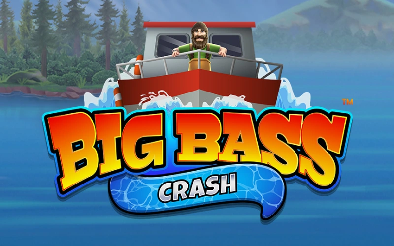 Sigue al pescador en su barco rojo durante una partida de Big Bass Crash en Bet365.