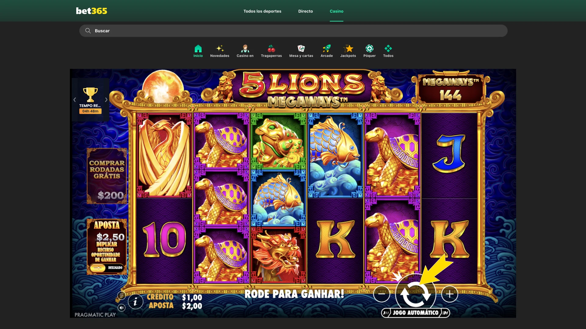 Bet365 ofrece controles sencillos para gestionar tus jugadas.