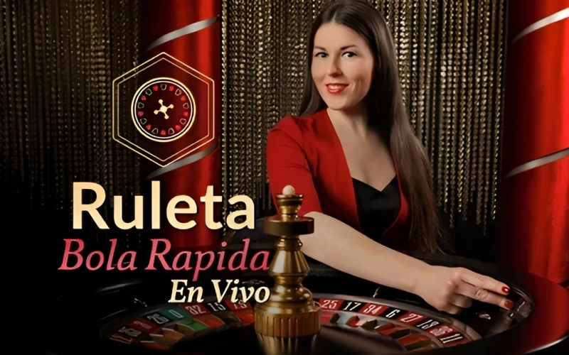 Siente la velocidad con una crupier real en Ruleta Bola Rápida en vivo de Bet365.