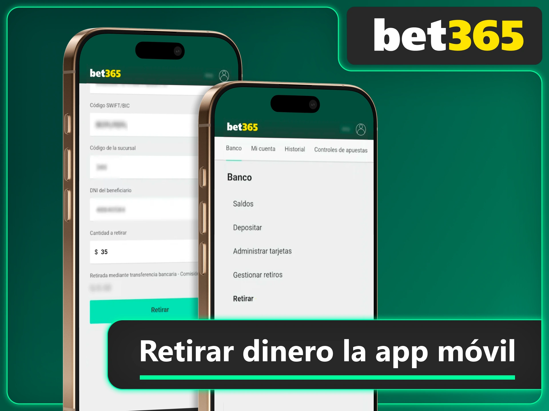 Cobra en Bet365 usando la app y gestiona tus fondos con total comodidad.