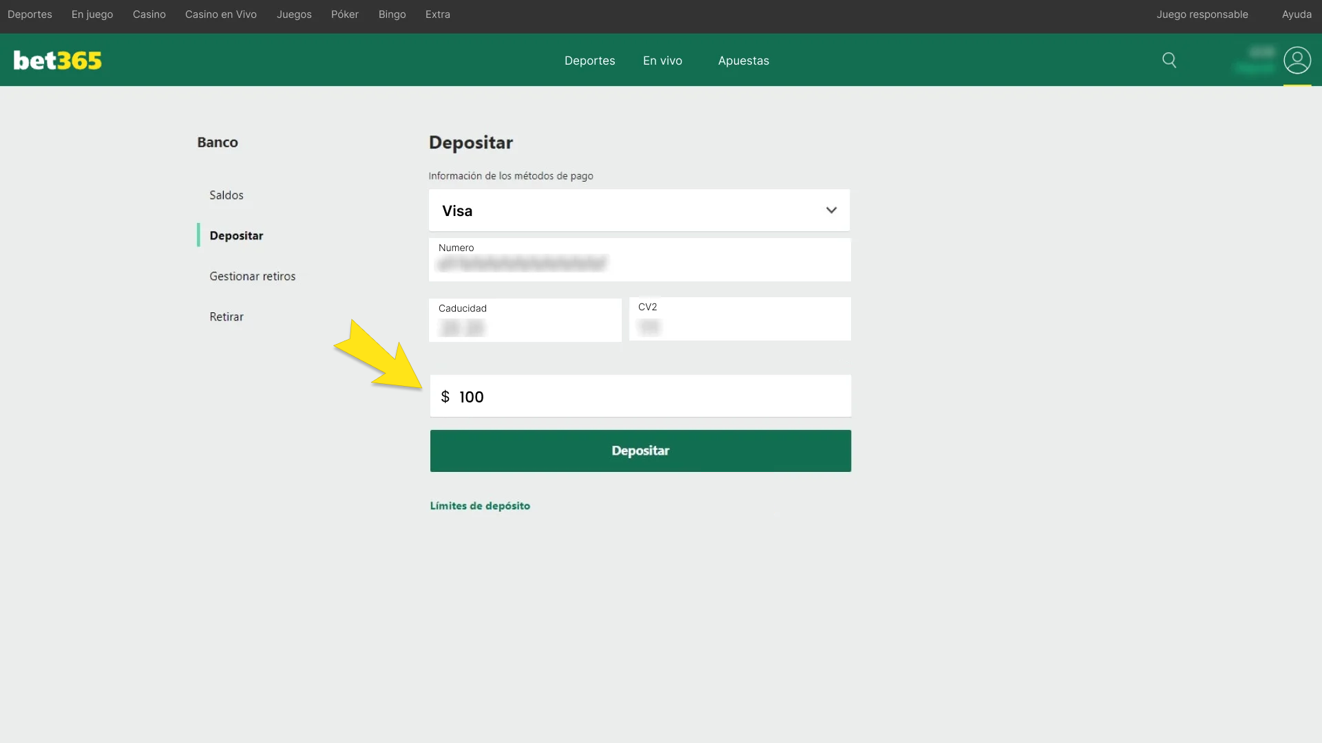 Deposita en Bet365 y comienza a apostar en baloncesto con tu método de pago preferido.