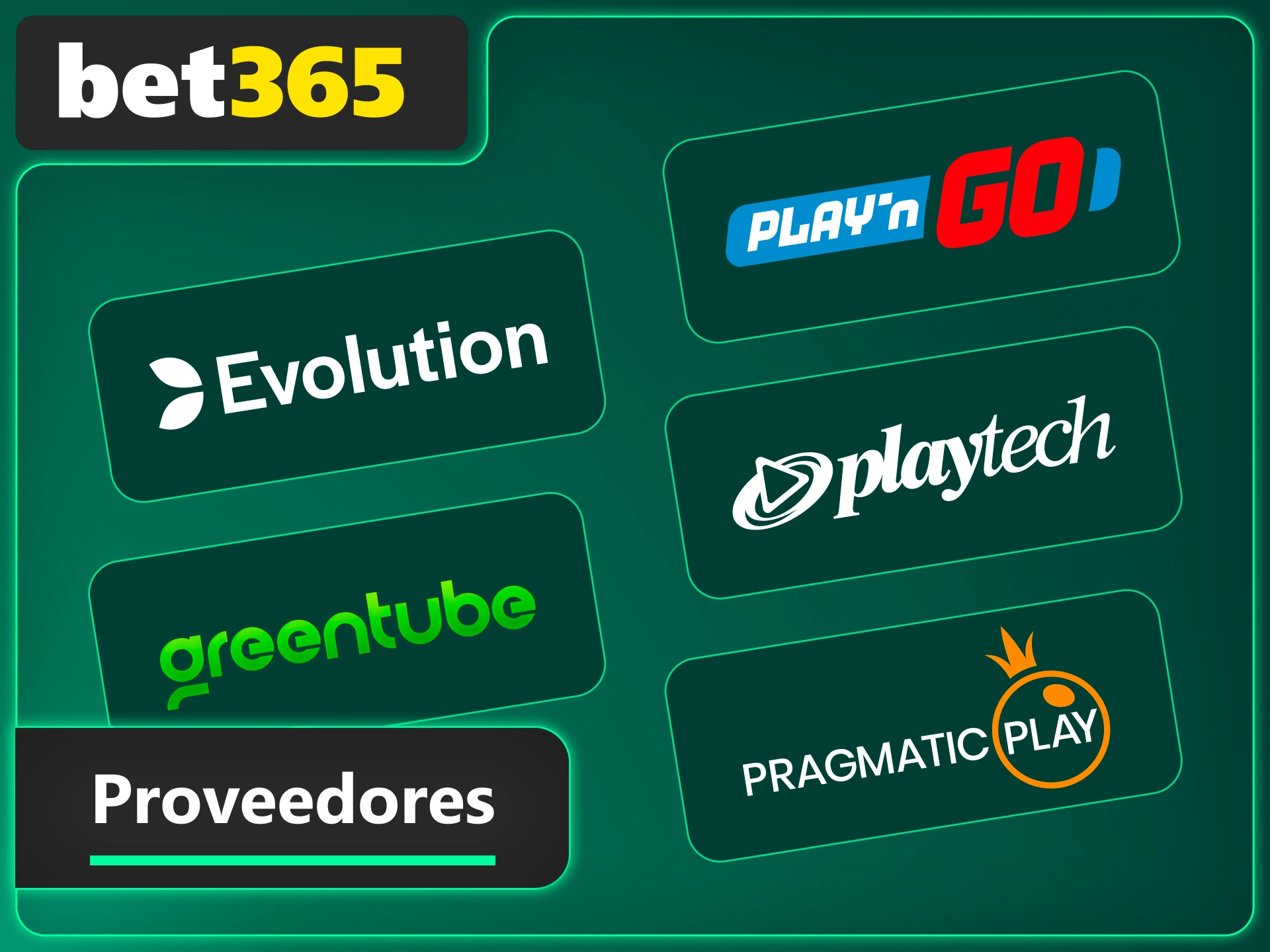 Descubre proveedores líderes en el casino Bet365 y juega ahora con calidad y tecnología avanzada.