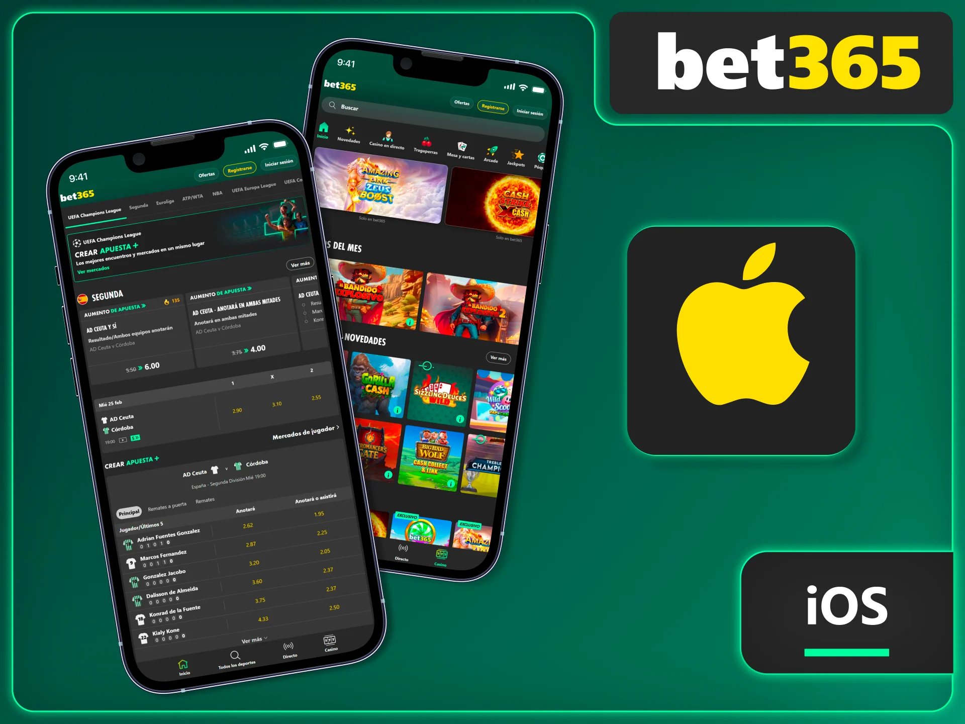 Busca Bet365 en App Store y comienza a usar la app en minutos.