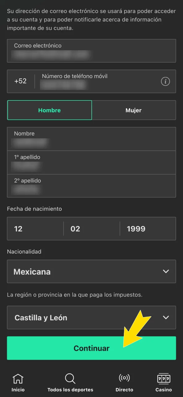 Bet365 guarda tus datos personales de forma confidencial.